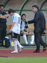 Lionel Messi sent off